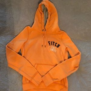 Comfortable Orange Abercrombie Hoodie